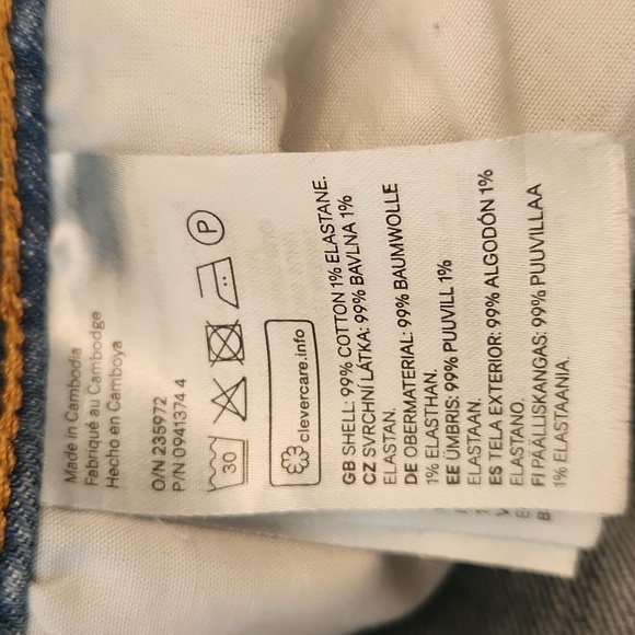 H&M Women's High Waist Cotton Denim Jean's Size 6 - Picture 8 of 11